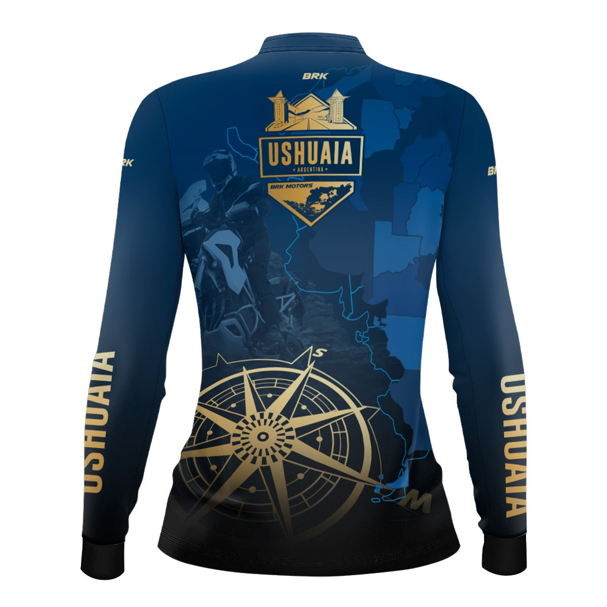 Camisa Feminina Brk Ushuaia Azul com Proteção Solar UV50+