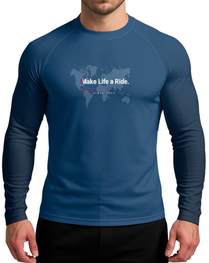 Camisa Segunda Pele Brk Make Life a Ride com Proteção UV50+