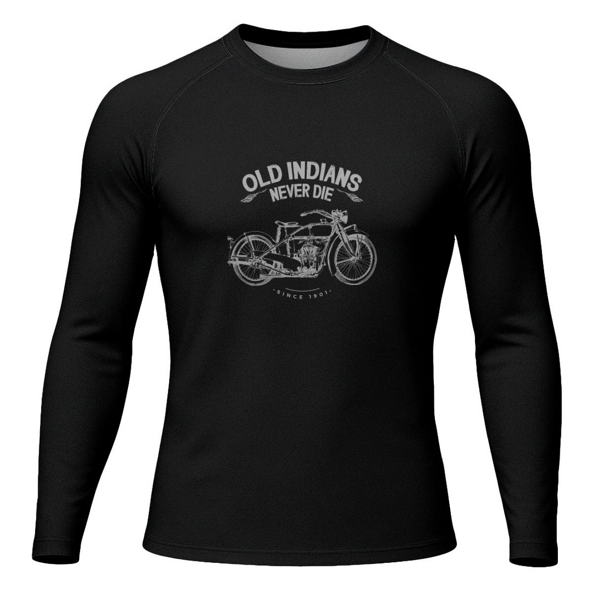Camisa Segunda Pele Brk Motors Old Indians Never Die com Proteção UV50+
