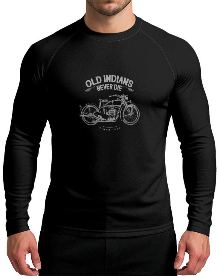 Camisa Segunda Pele Brk Motors Old Indians Never Die com Proteção UV50+
