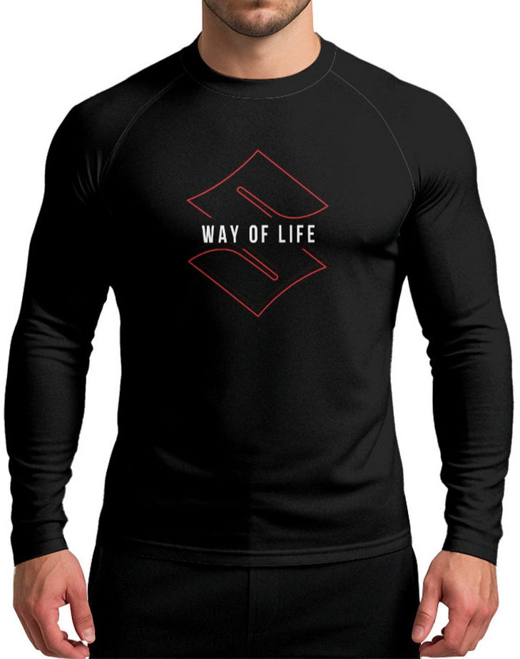Camisa Segunda Pele Brk Motors Preta Way of Life com Proteção UV50+