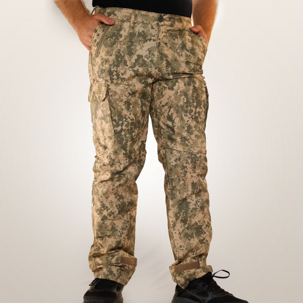Calça Tática Brk Militar Bege UV35+ (Vira Bermuda)