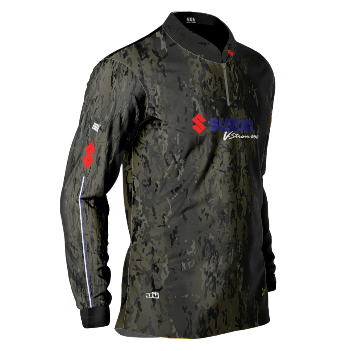 Camisa de Motociclismo Brk Suzuki VStrom 650 com Proteção UV50+