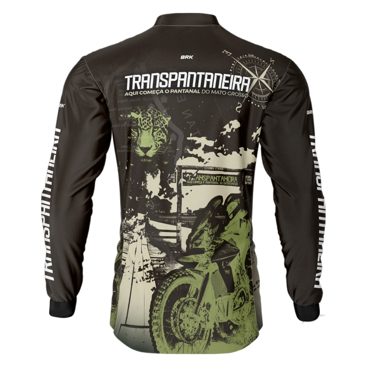 Camisa de Motociclismo Brk Transpantaneira Moto com Proteção UV50+