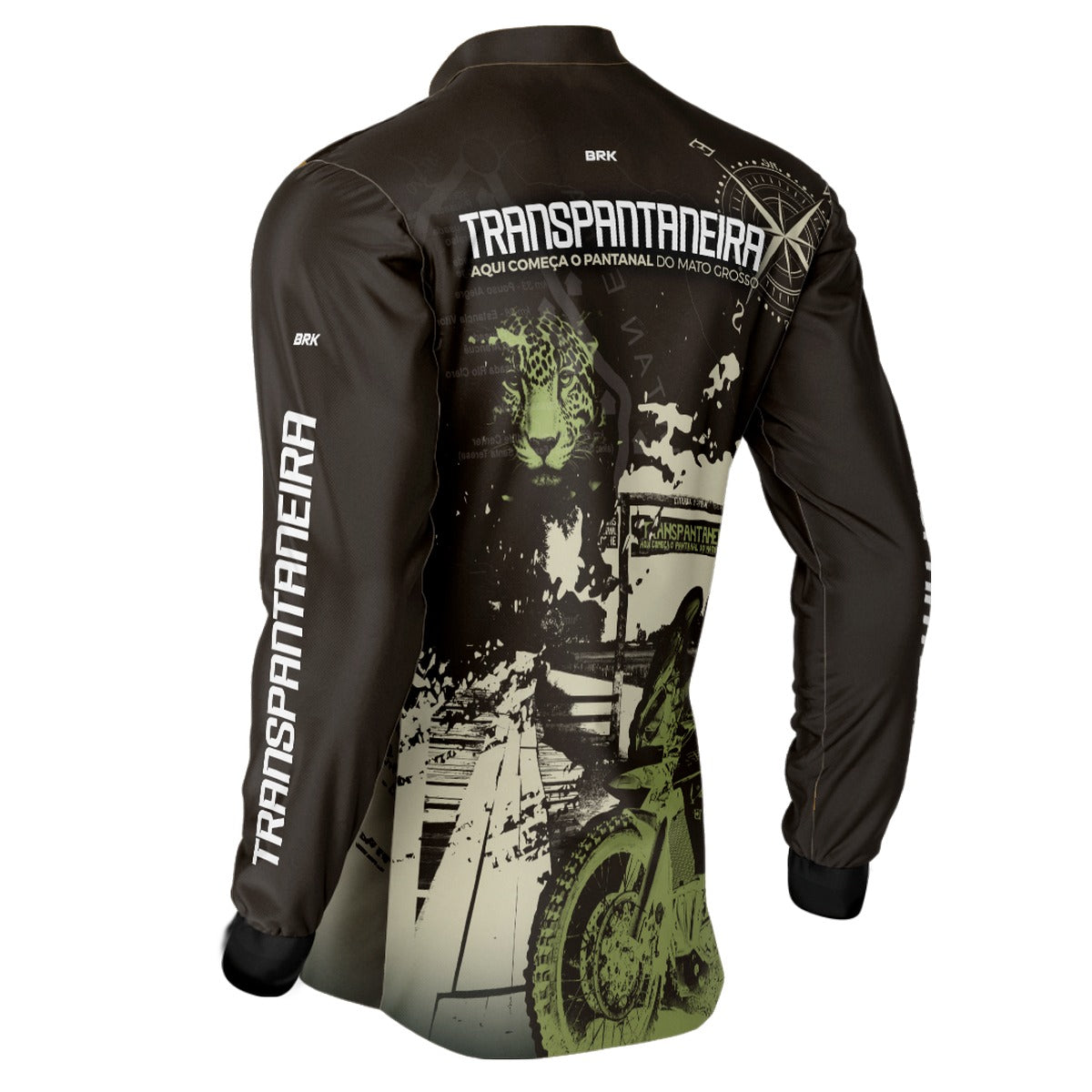 Camisa de Motociclismo Brk Transpantaneira Moto com Proteção UV50+