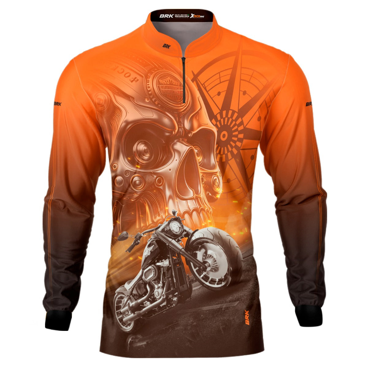 Camisa de Motociclismo Brk Fat Boy com Proteção UV50+
