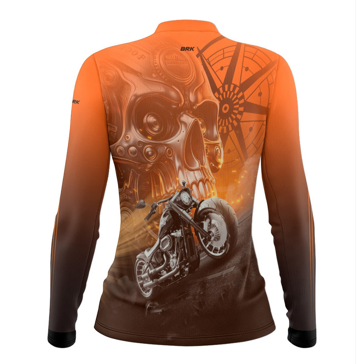 Camisa de Motociclismo Feminina Motociclista Brk Fat Boy com Proteção UV50+