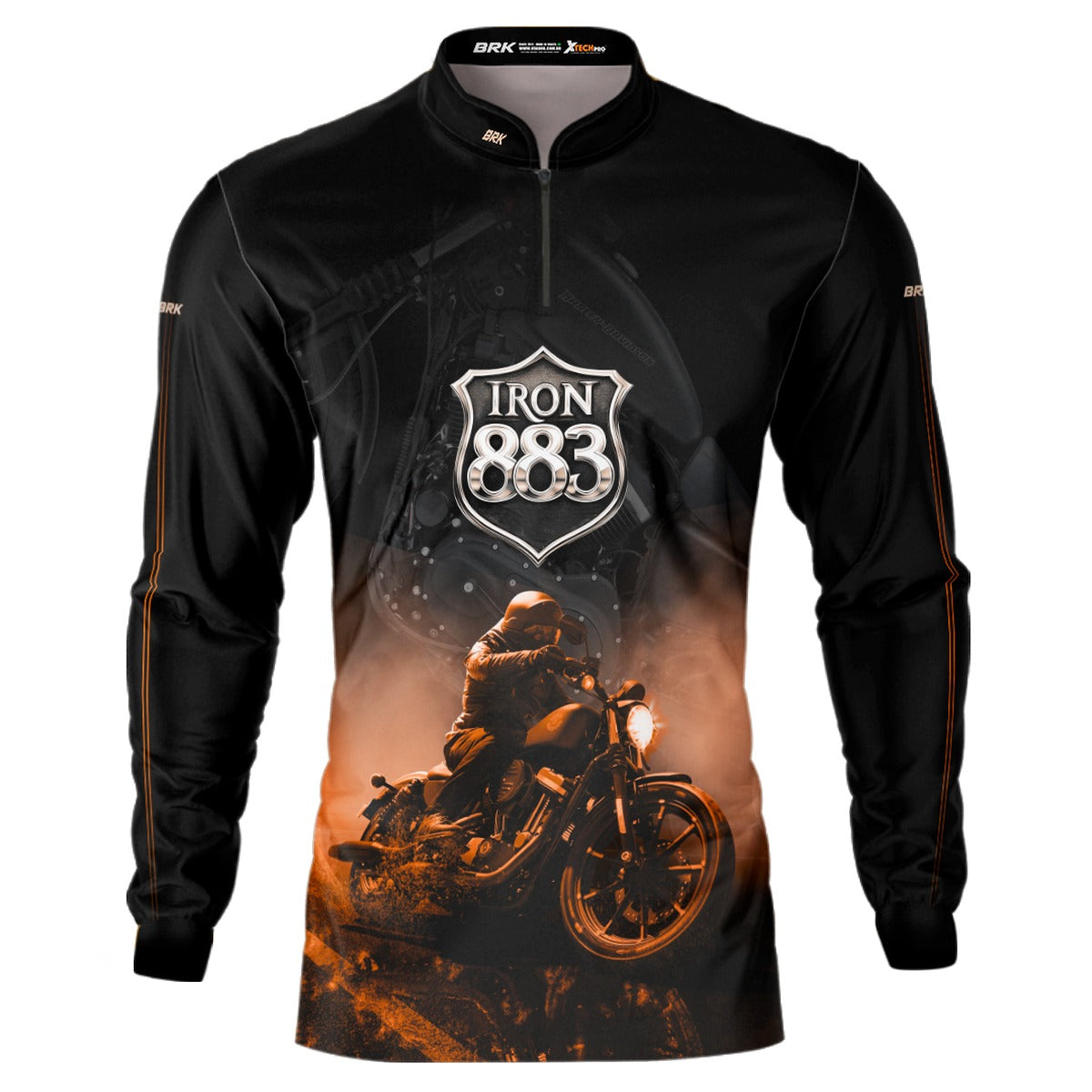 Camisa de Motociclismo Brk Iron 883 com Proteção UV50+
