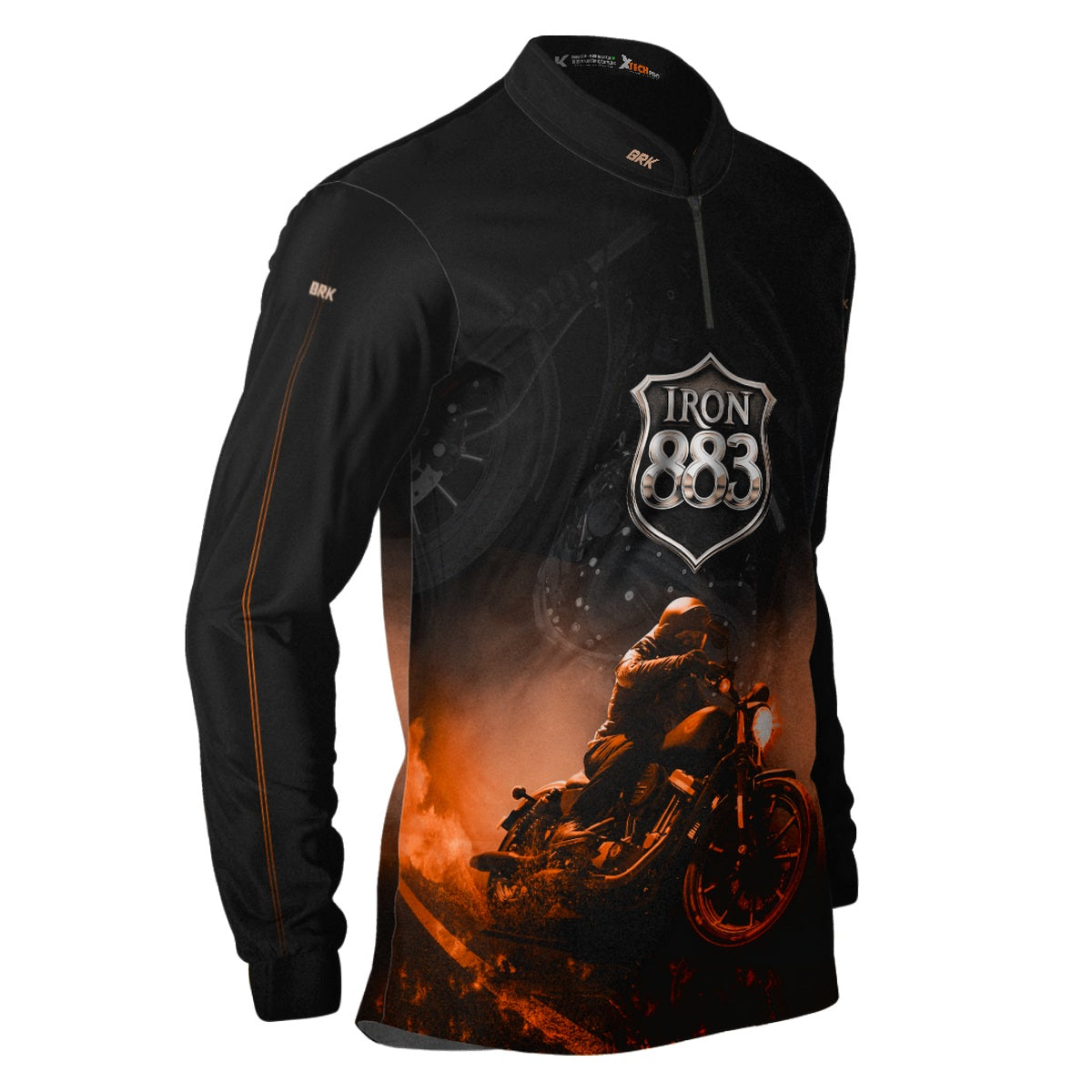 Camisa de Motociclismo Brk Iron 883 com Proteção UV50+