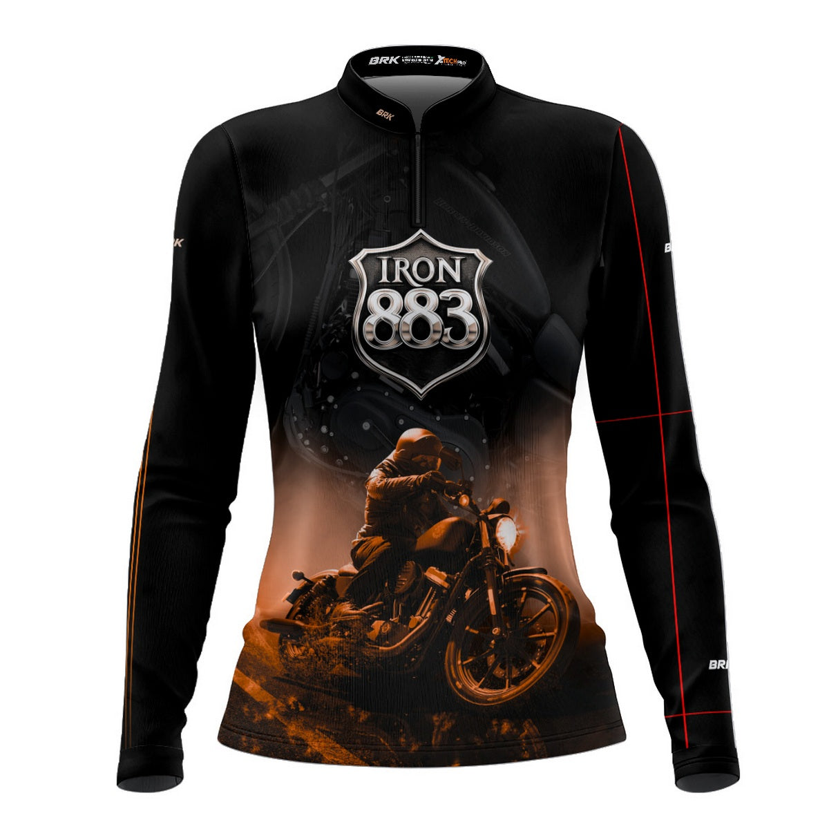 Camisa de Motociclismo Feminina Brk Iron 883 com Proteção UV50+