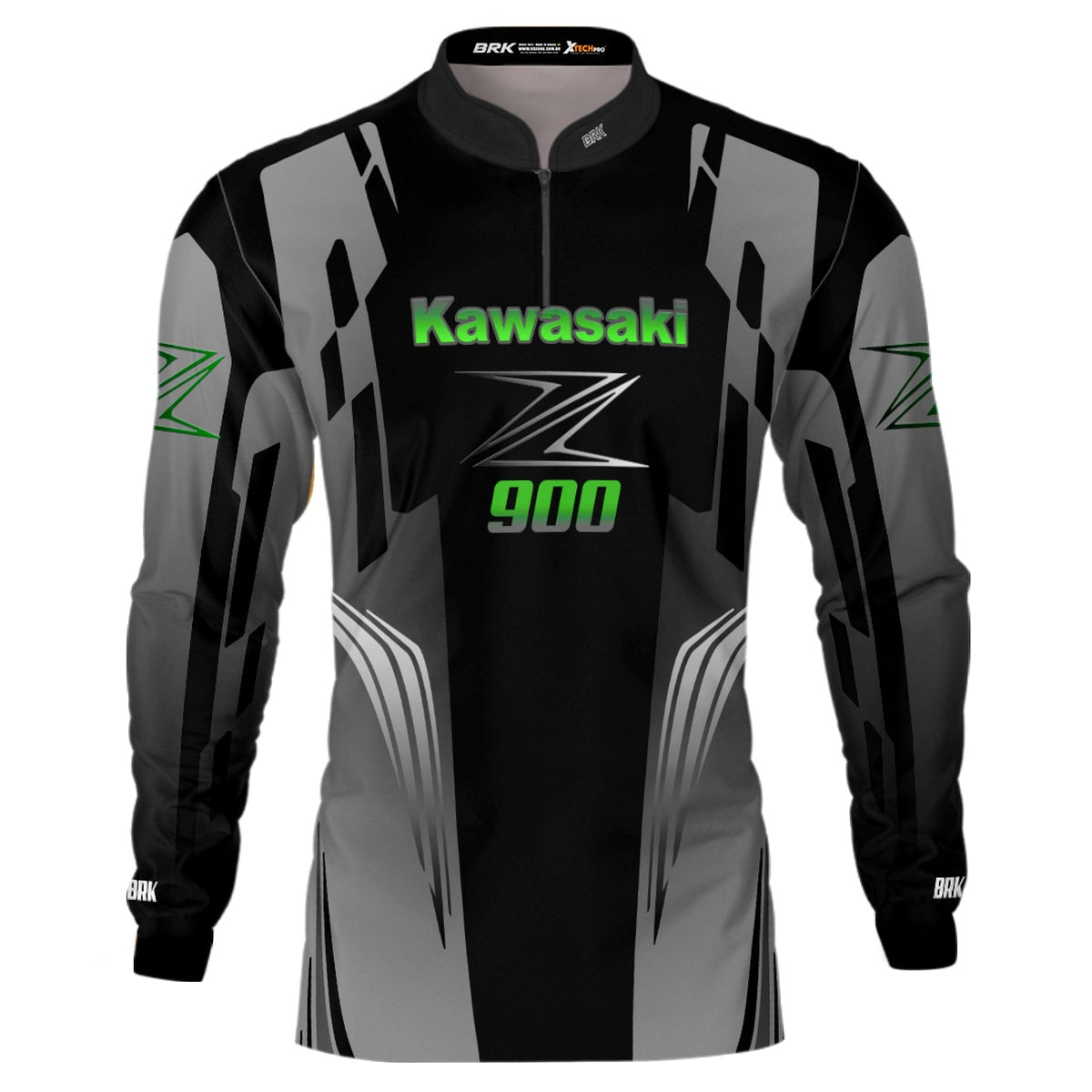 Camisa de Motociclismo Brk Kawasaki Z900 com Proteção UV50+