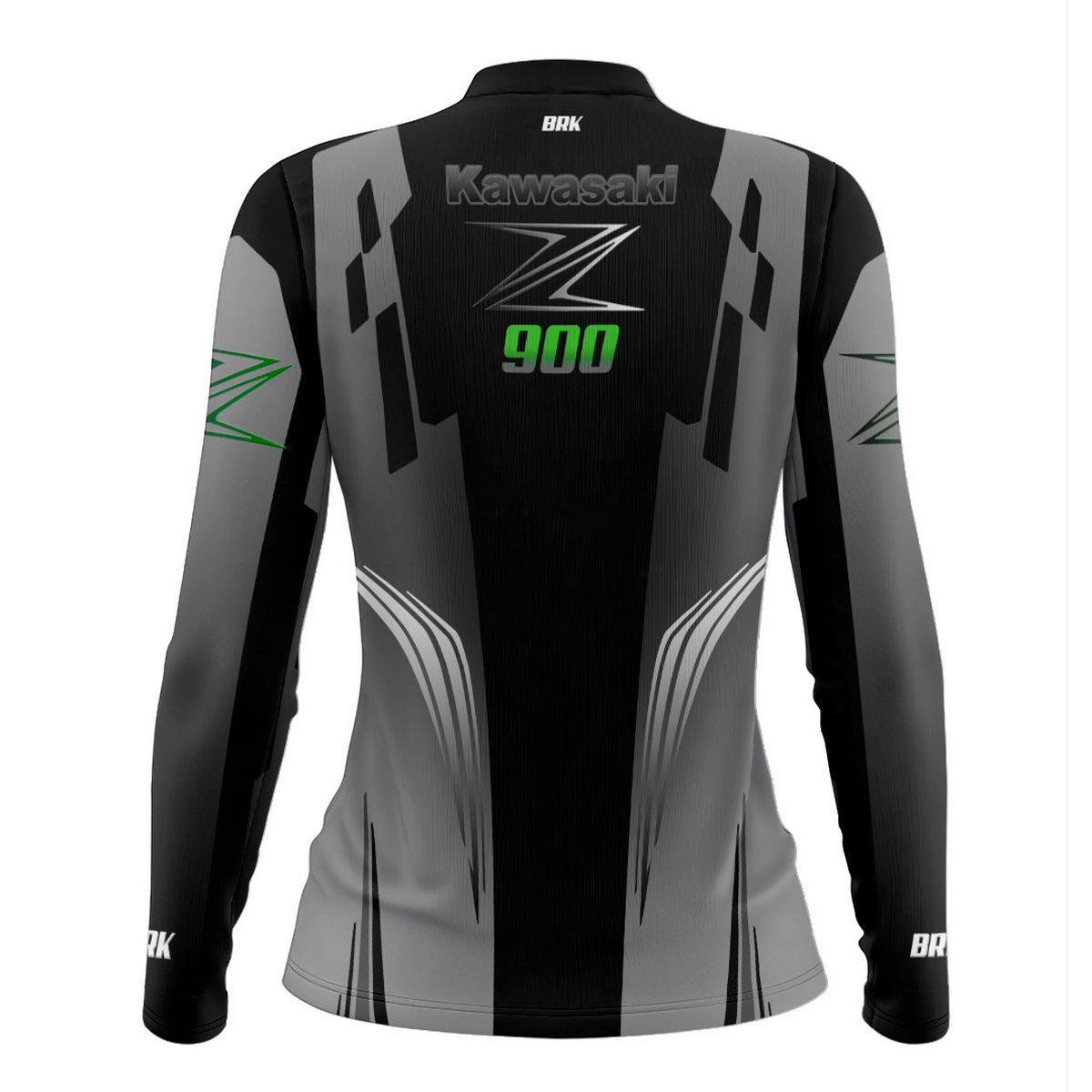 Camisa de Motociclismo Feminina Brk Kawasaki Z900 com Proteção UV50+