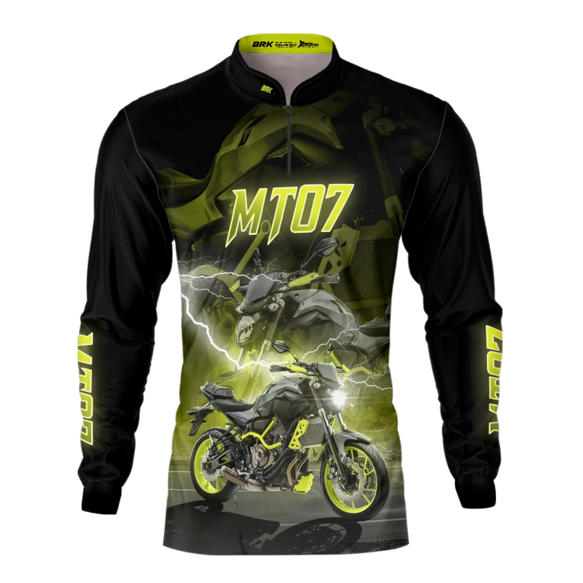 Camisa de Motociclismo Brk Motociclismo Yamaha MT 07 com Proteção UV50+
