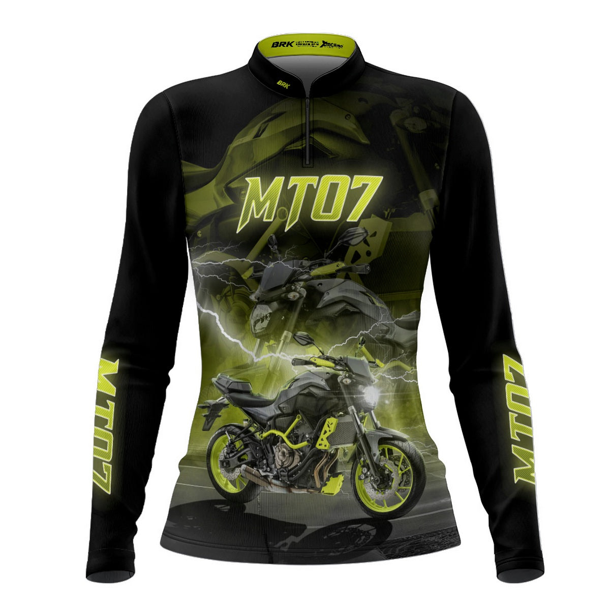 Camisa de Motociclismo Feminina Brk Yamaha MT 07 com Proteção UV50+