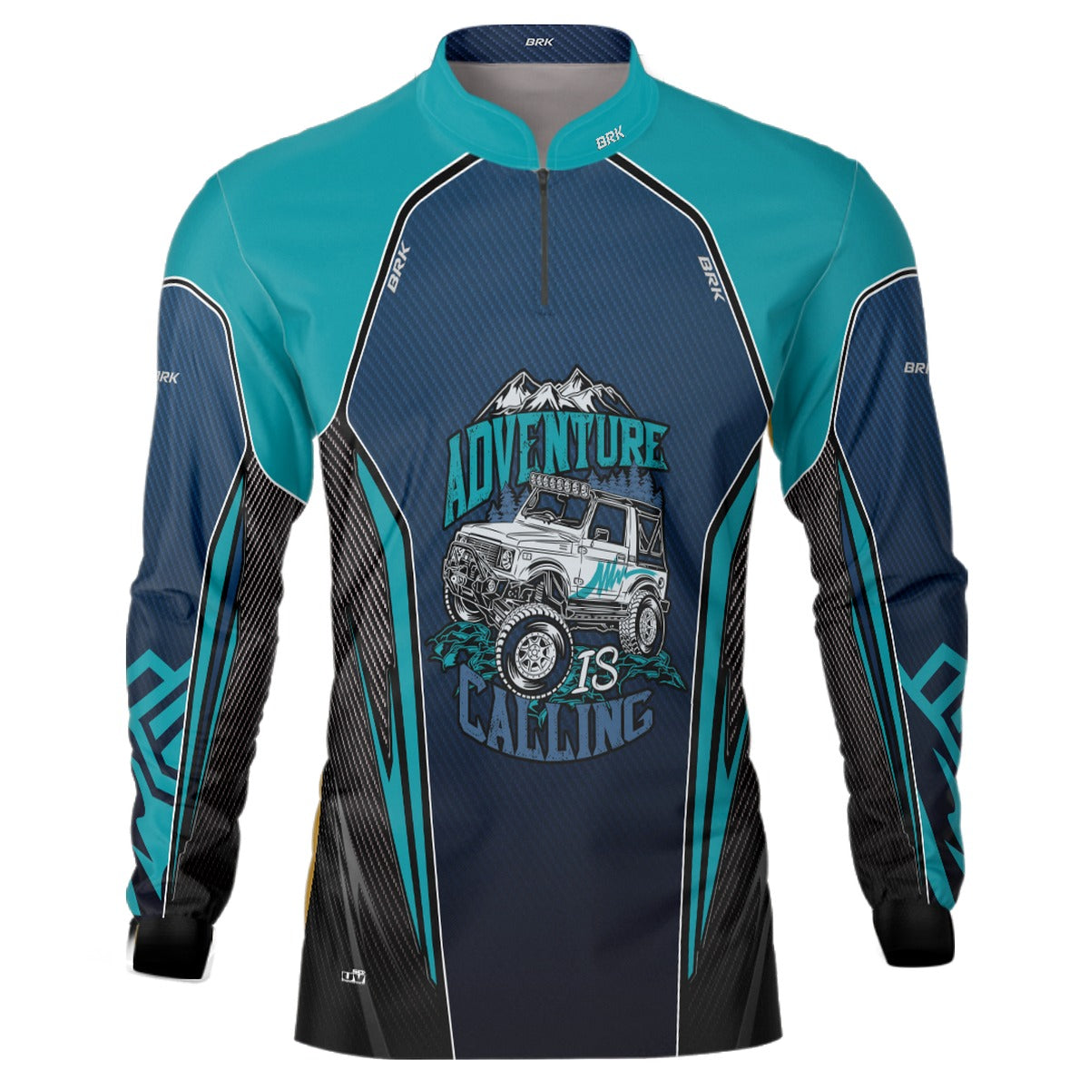 Camisa Brk Off Road Azul com Proteção Solar UV50+