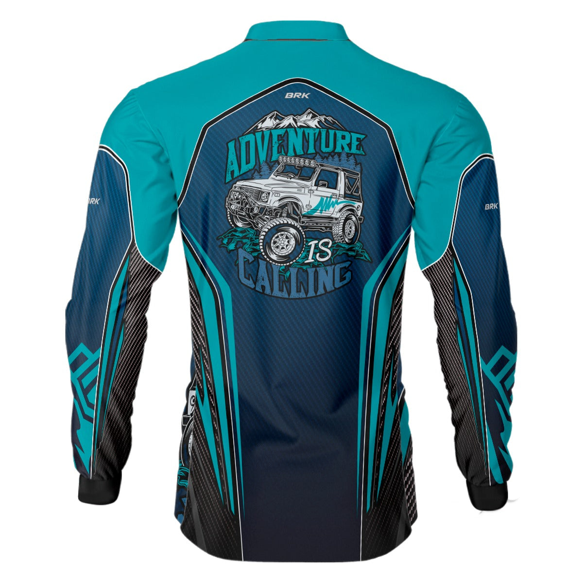 Camisa Brk Off Road Azul com Proteção Solar UV50+