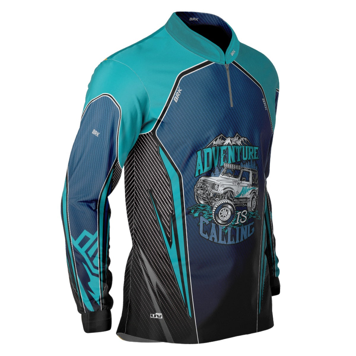 Camisa Brk Off Road Azul com Proteção Solar UV50+
