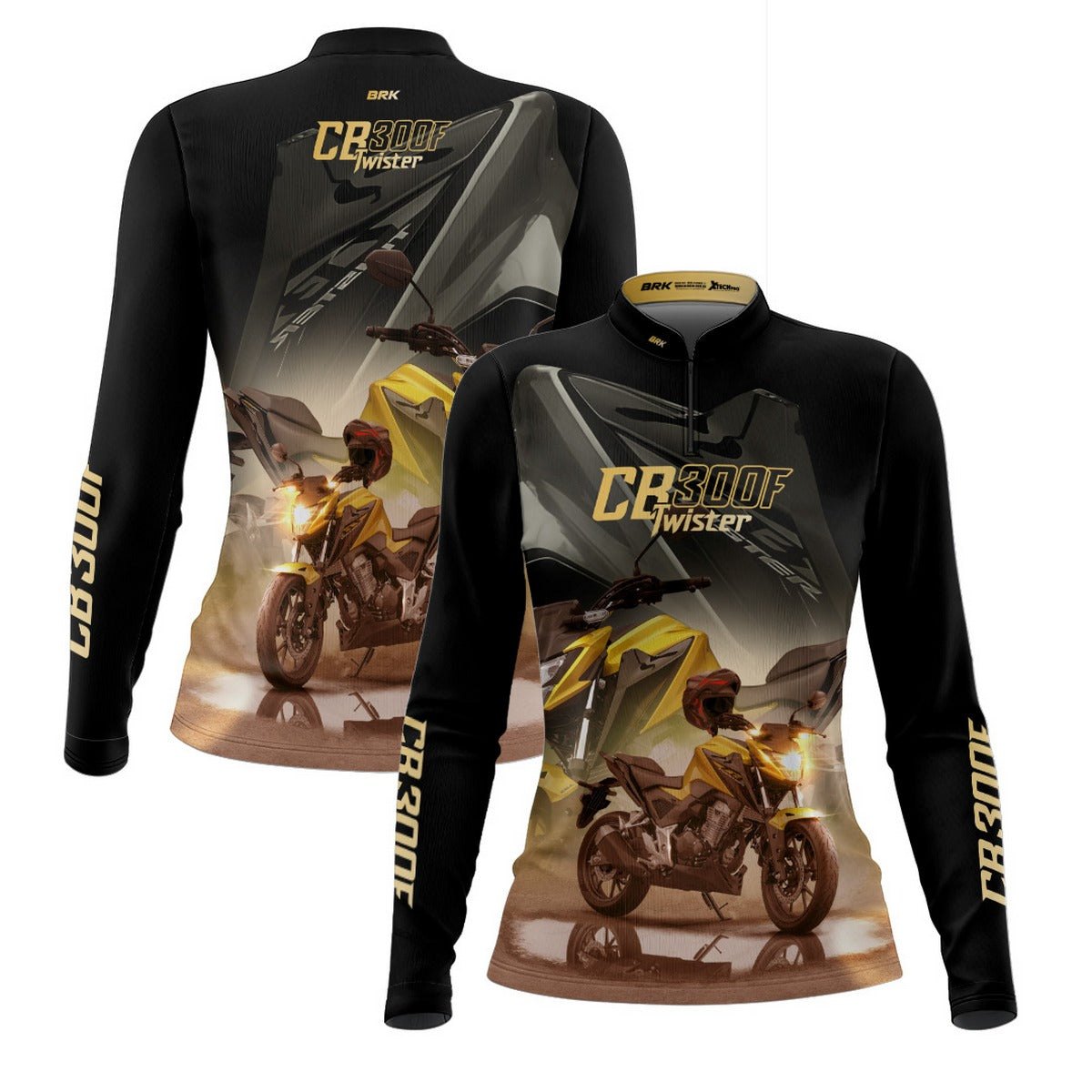 Camisa de Motociclismo Feminina Brk CB300F Twister com Proteção UV50+