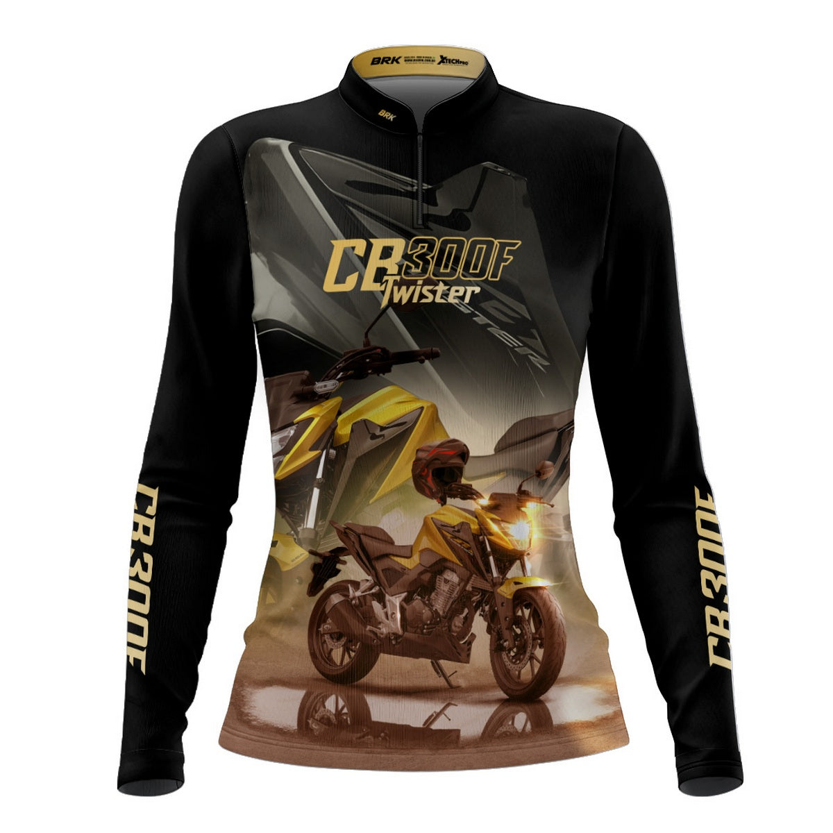 Camisa de Motociclismo Feminina Brk CB300F Twister com Proteção UV50+