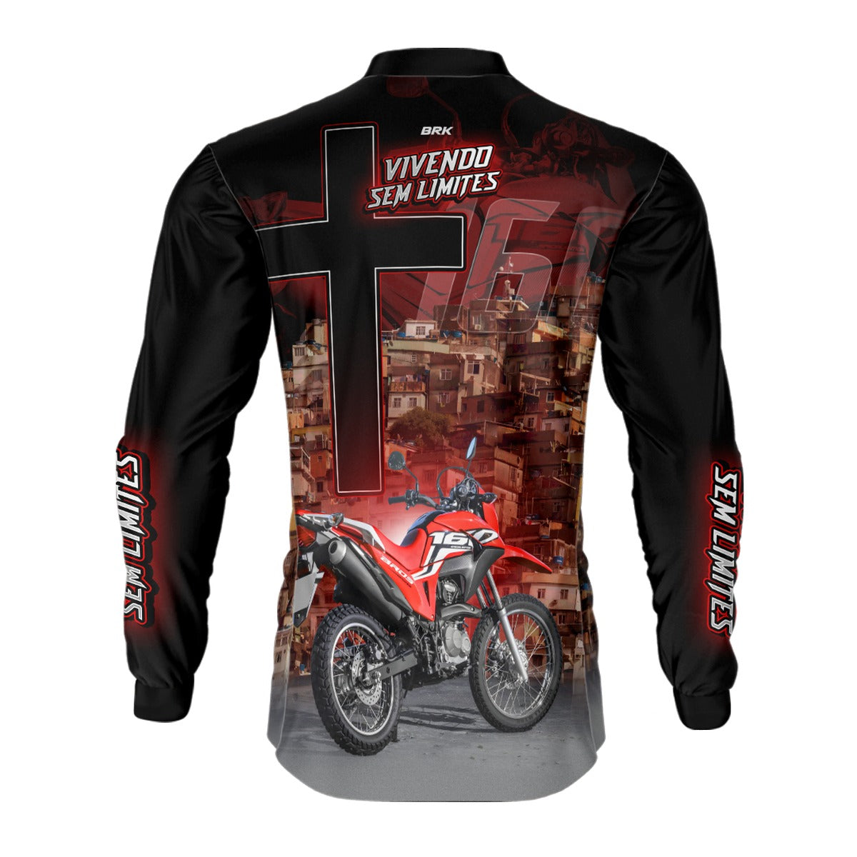 Camisa de Motociclismo Brk NRX 160 BROS com Proteção UV50+