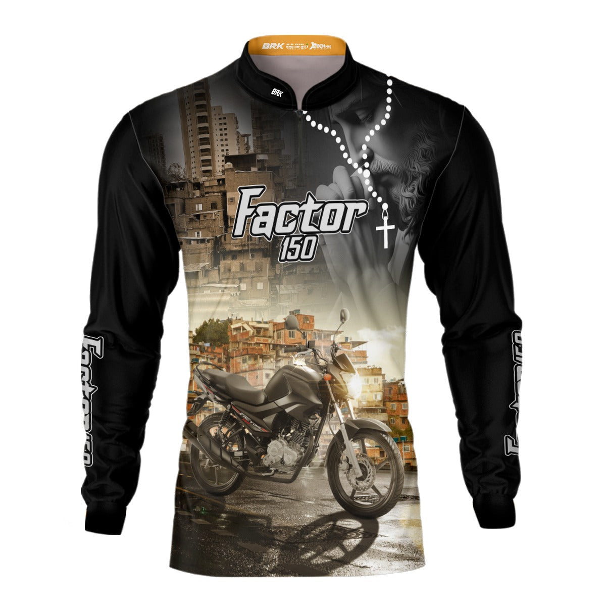 Camisa de Motociclismo Brk Factor 150 Street Proteção UV50+