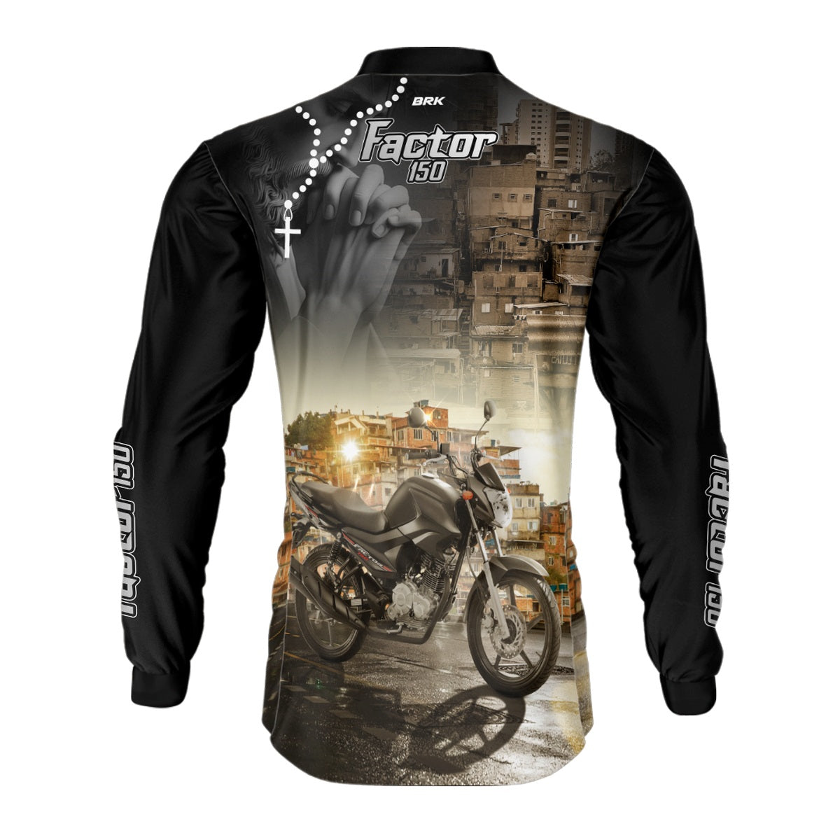 Camisa de Motociclismo Brk Factor 150 Street Proteção UV50+