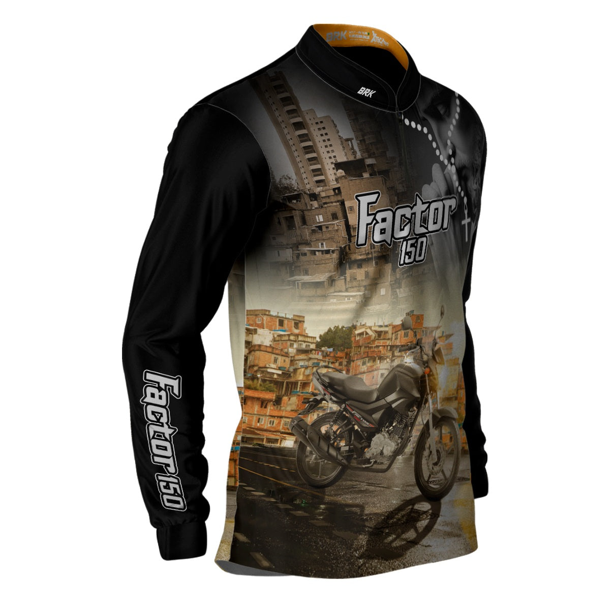 Camisa de Motociclismo Brk Factor 150 Street Proteção UV50+