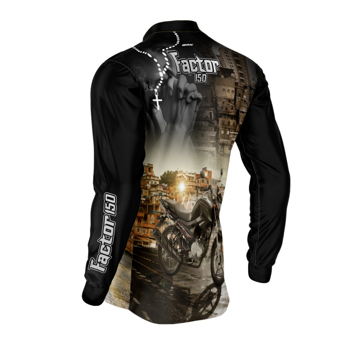 Camisa de Motociclismo Brk Factor 150 Street Proteção UV50+