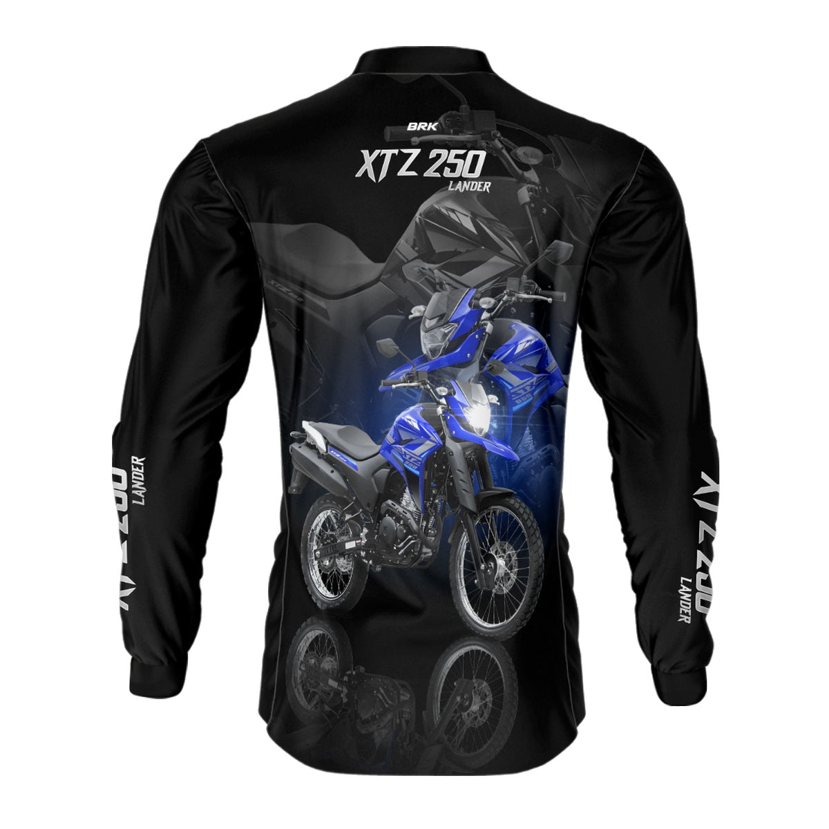 Camisa de Motociclismo Brk XTZ 250 AzulProteção UV50+