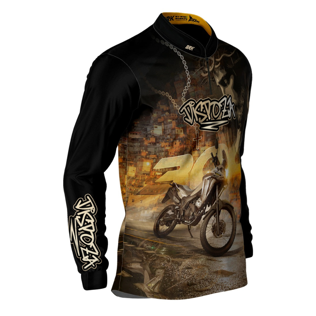 Camisa de Motociclismo Brk Sahara Adventure Proteção UV50+