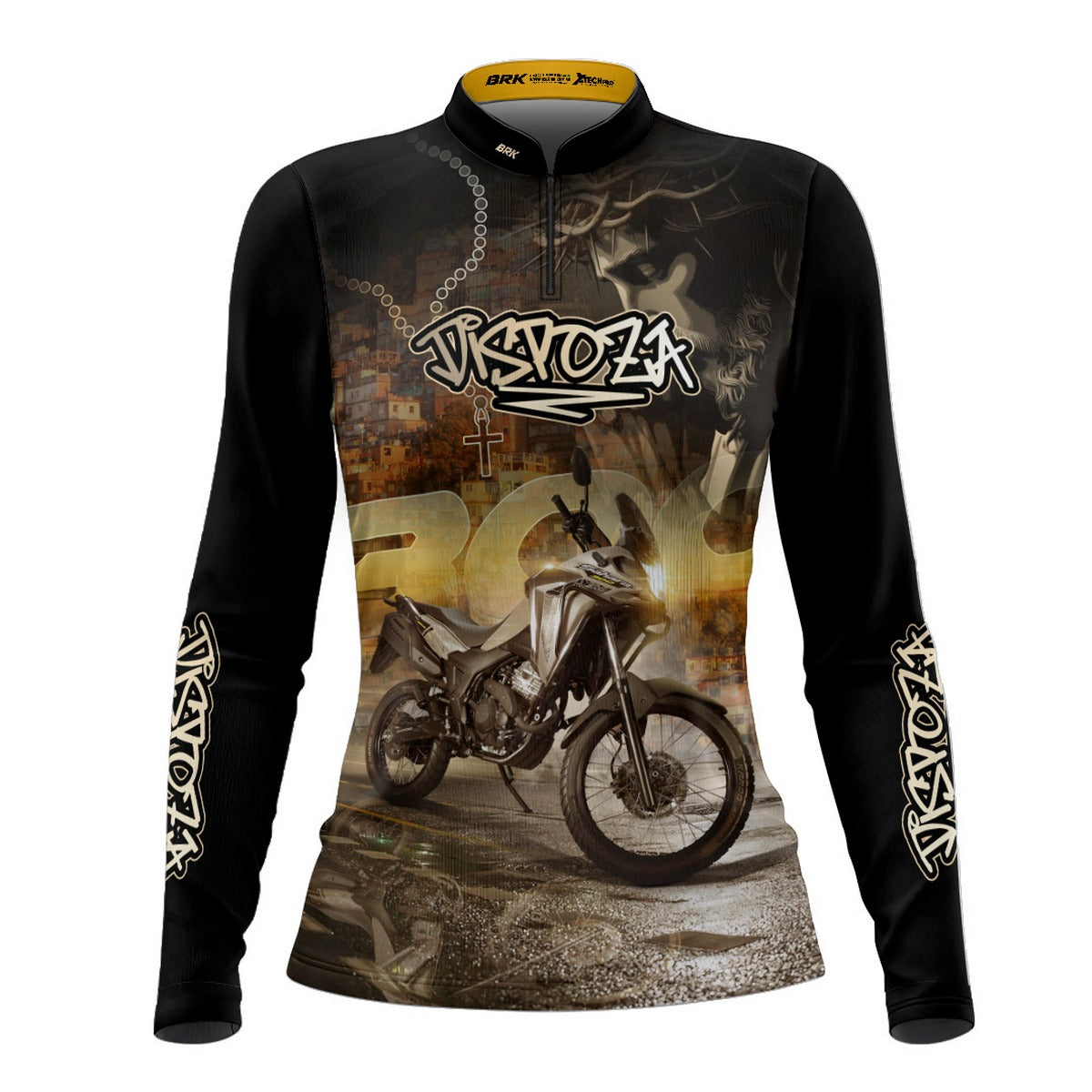 Camisa de Motociclismo Feminina Brk Sahara Adventure Proteção UV50+