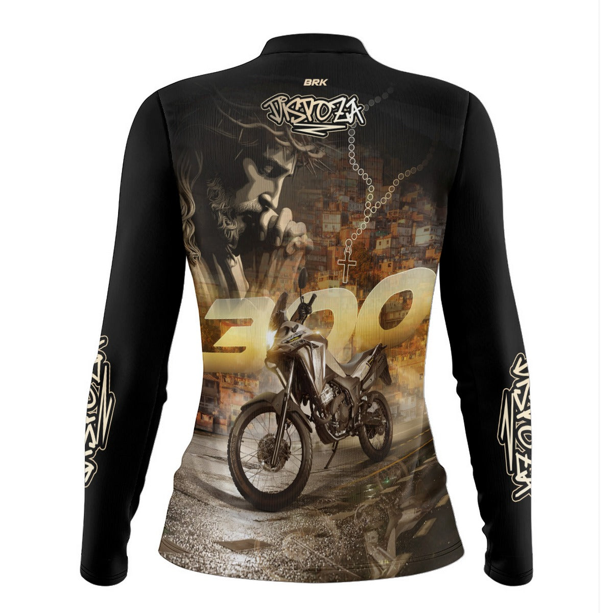Camisa de Motociclismo Feminina Brk Sahara Adventure Proteção UV50+