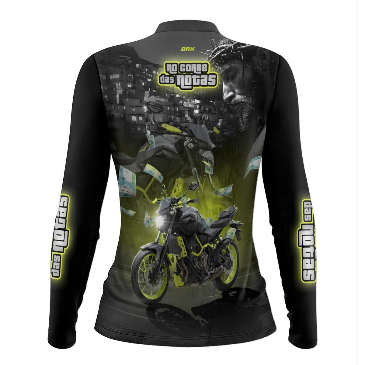 Camisa de Motociclismo Feminina Brk MT03 No Corre das Notas com Proteção UV50+