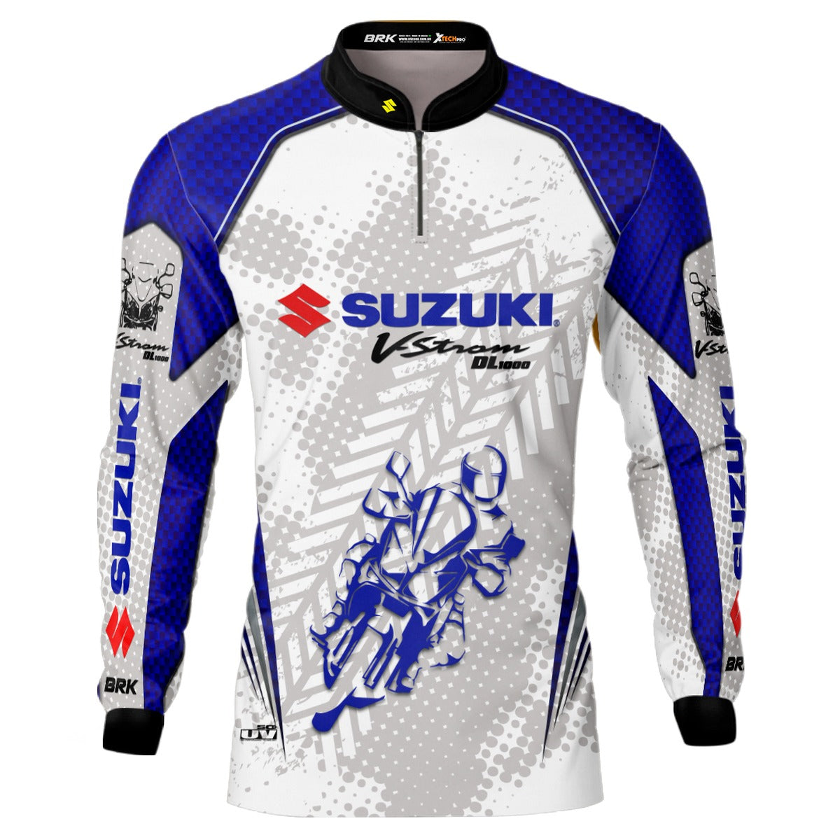 Camisa de Motociclismo Brk Suzuki V-Strom 1000 com Proteção UV50+