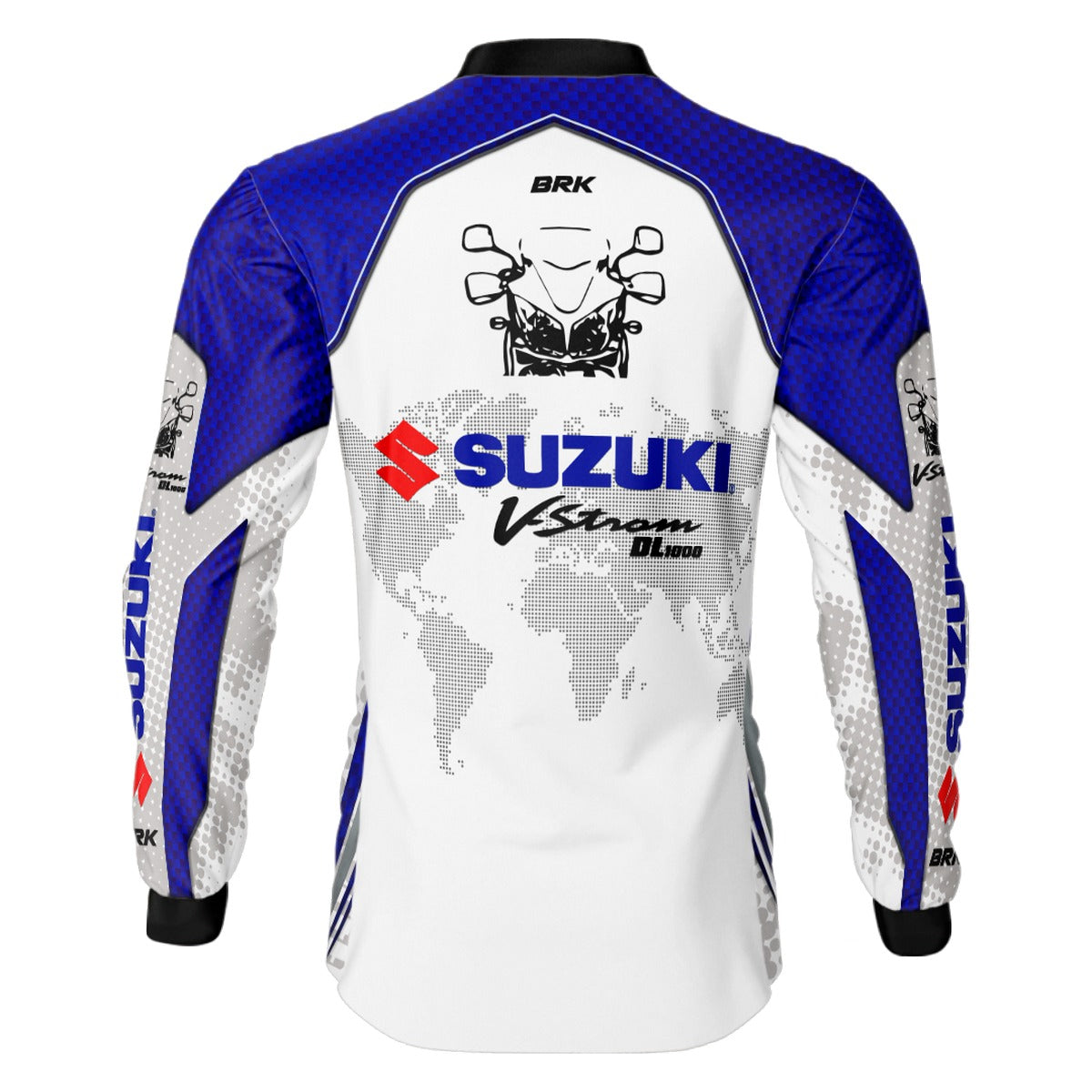 Camisa de Motociclismo Brk Suzuki V-Strom 1000 com Proteção UV50+