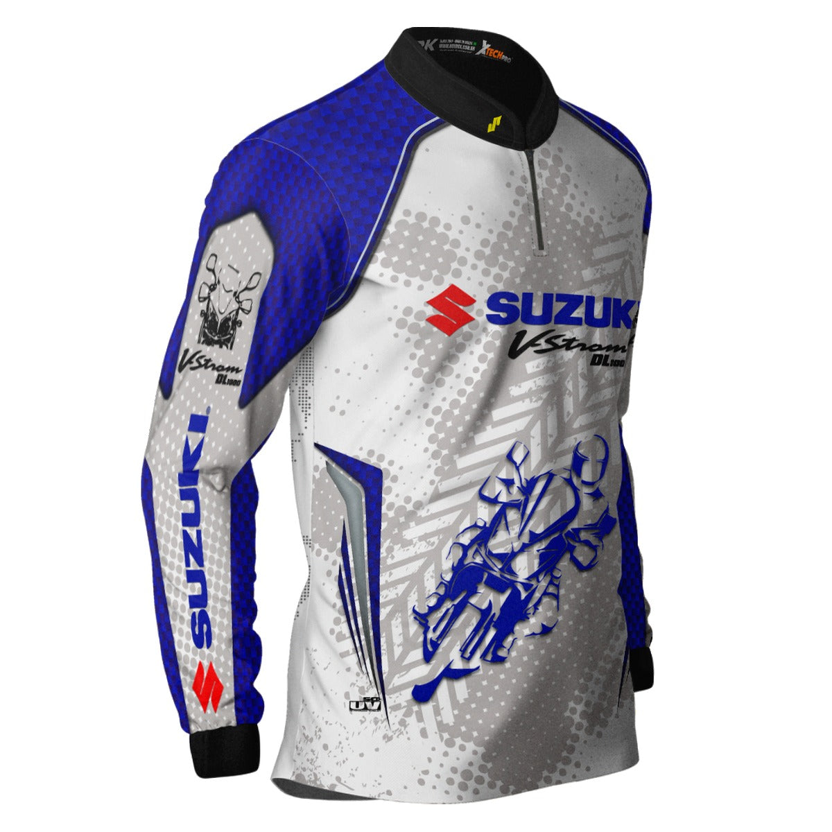 Camisa de Motociclismo Brk Suzuki V-Strom 1000 com Proteção UV50+