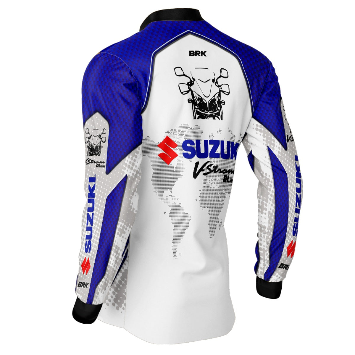 Camisa de Motociclismo Brk Suzuki V-Strom 1000 com Proteção UV50+