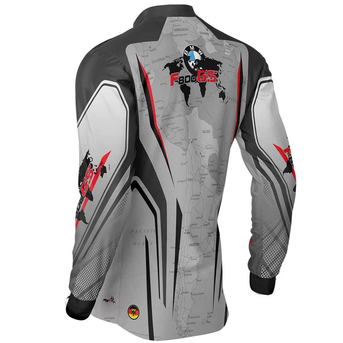Camisa de Motociclismo Brk Big Trail F800 GS Map com Proteção UV50+