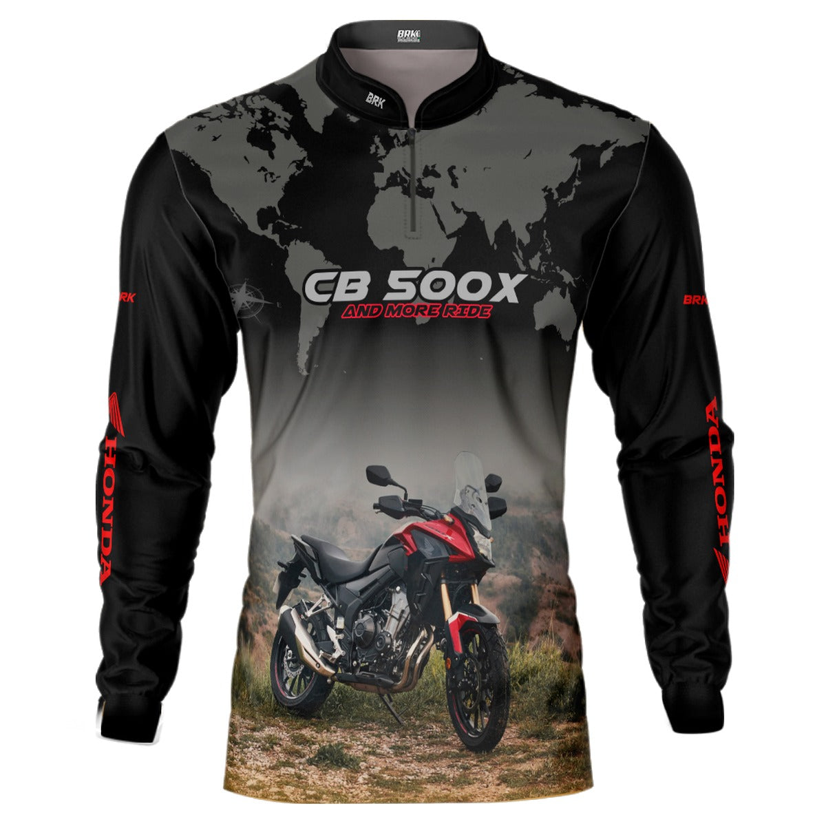 Camisa de Motociclismo Brk Honda CB500 Series com Proteção UV50+