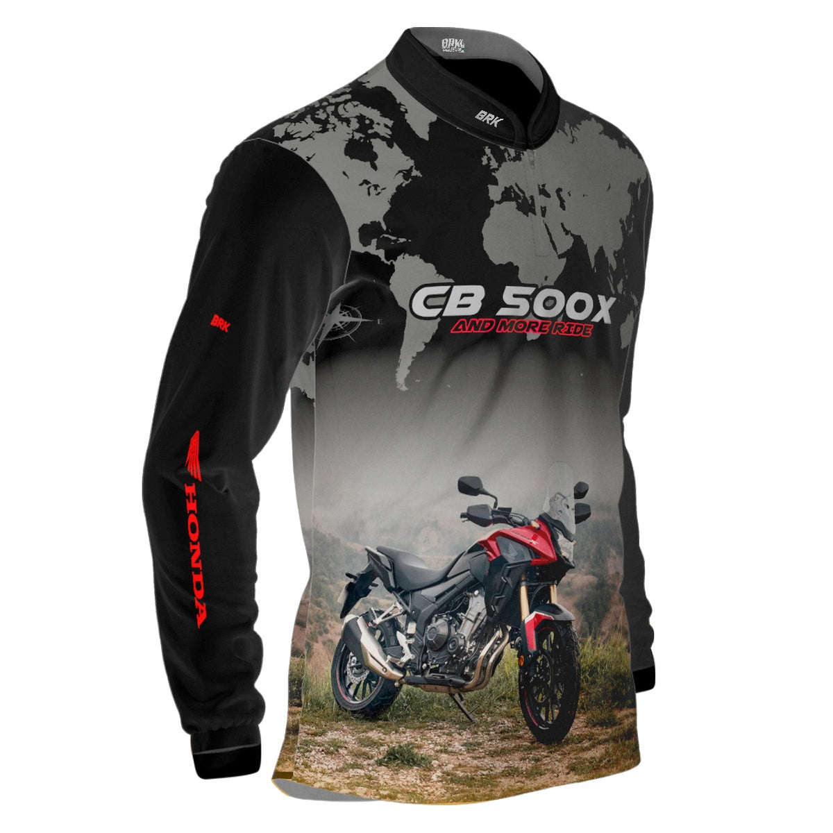 Camisa de Motociclismo Brk Honda CB500 Series com Proteção UV50+