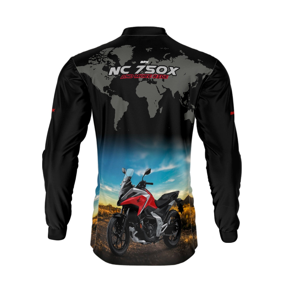 Camisa de Motociclismo Brk Honda NC750X Series com Proteção UV50+