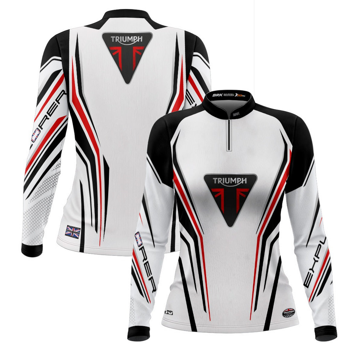 Camisa de Motociclismo Feminina Brk Big Trail Explorer com Proteção UV50+