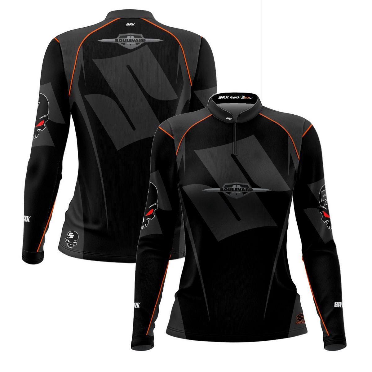 Camisa de Motociclismo Feminina Brk Suzuki Boulevard com Proteção UV50+