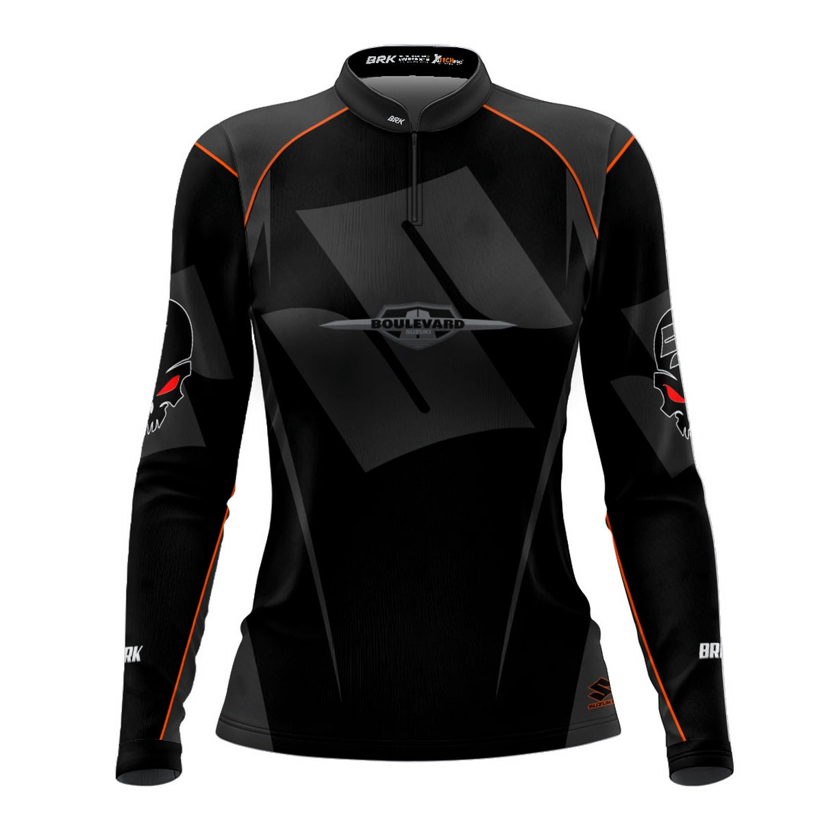 Camisa de Motociclismo Feminina Brk Suzuki Boulevard com Proteção UV50+