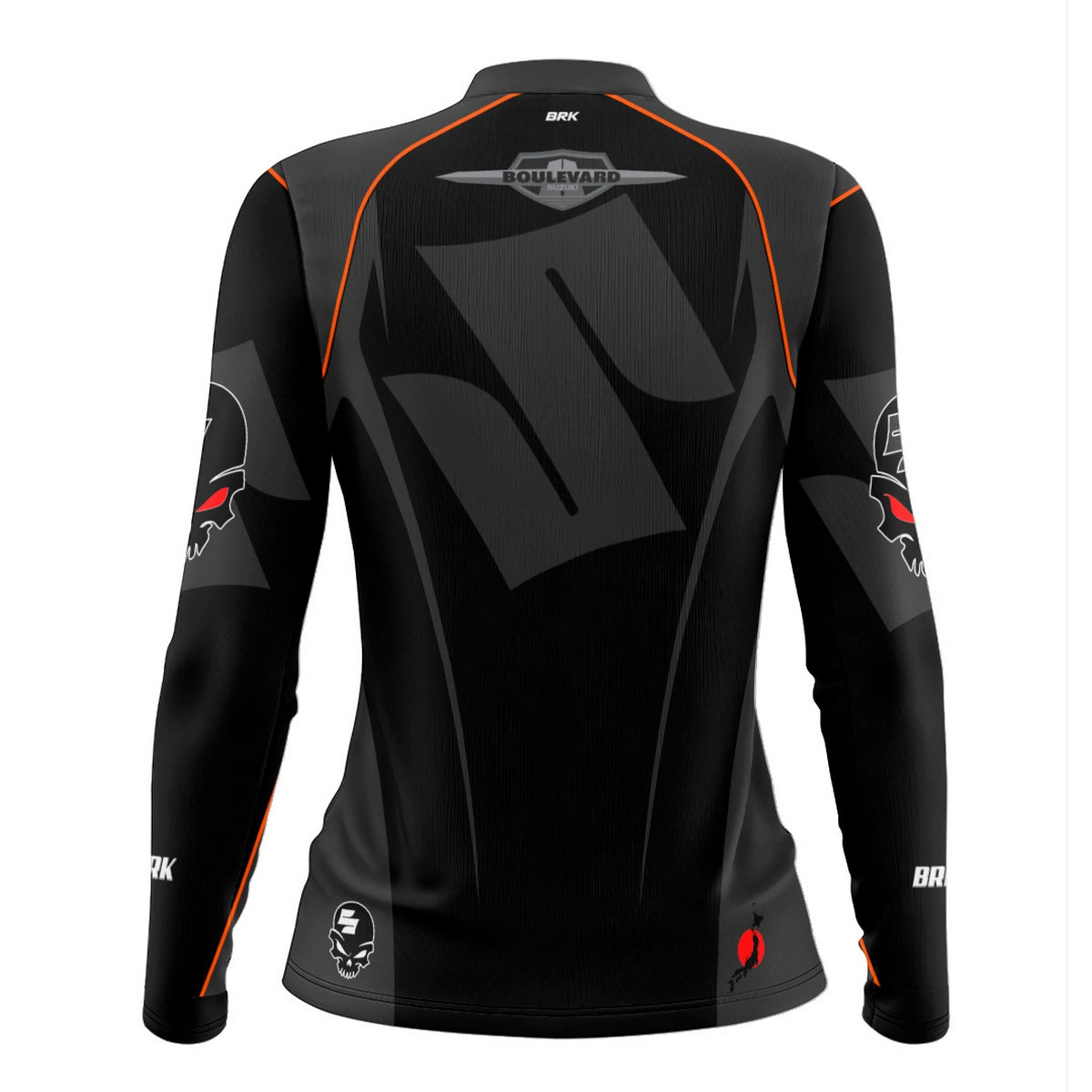 Camisa de Motociclismo Feminina Brk Suzuki Boulevard com Proteção UV50+