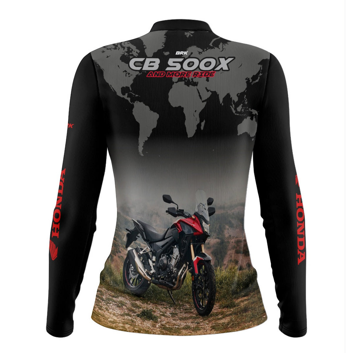 Camisa de Motociclismo Feminina Brk Honda CB500 Series com Proteção UV50+