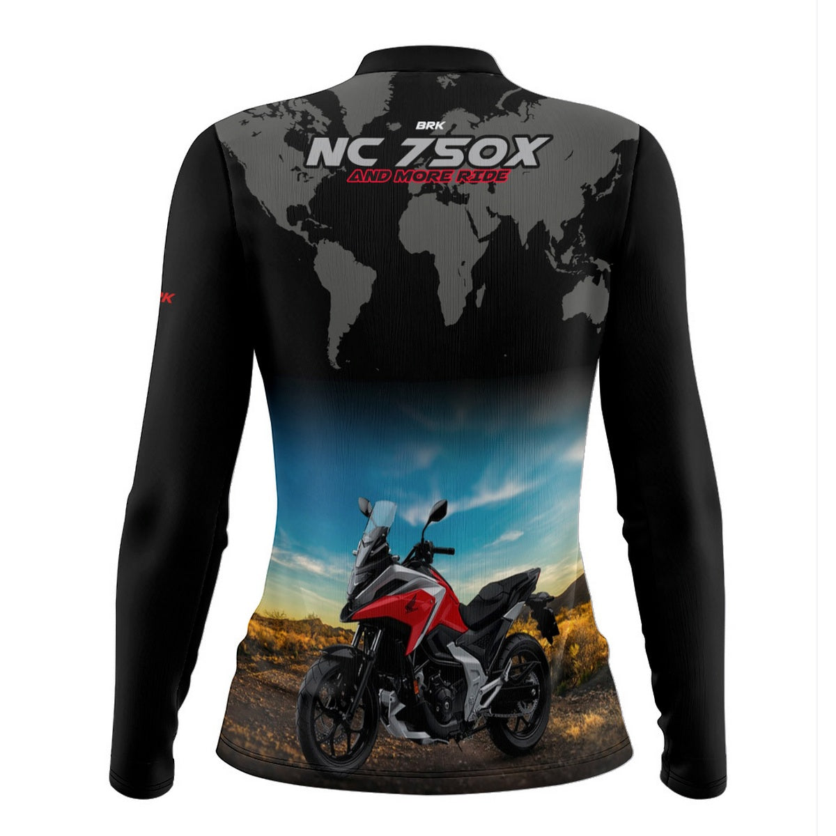 Camisa de Motociclismo Feminina Brk Honda NC750X Series com Proteção UV50+