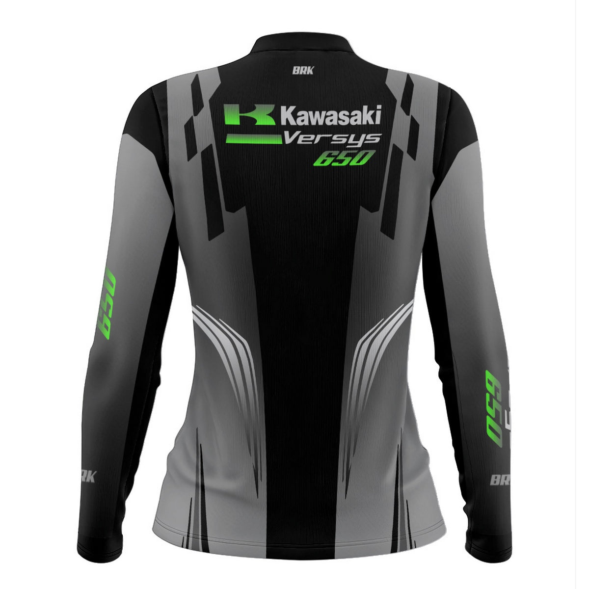 Camisa de Motociclismo Feminina Brk Kawasaki Versys 650 com Proteção UV50+