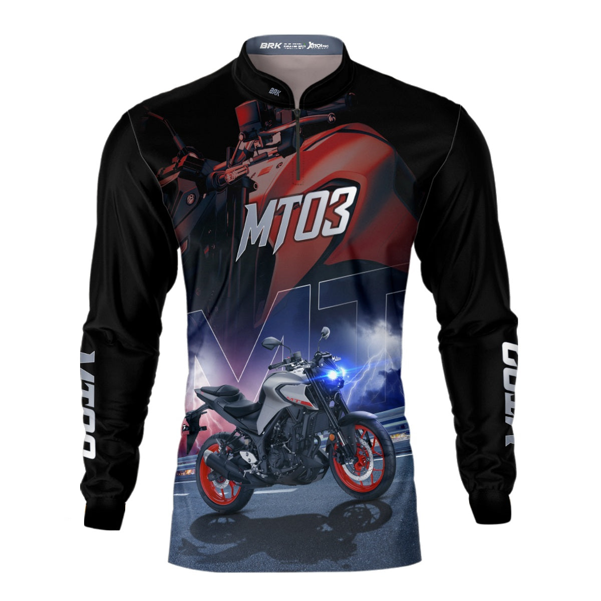 Camisa de Motociclismo Brk MT03 com Proteção UV50+