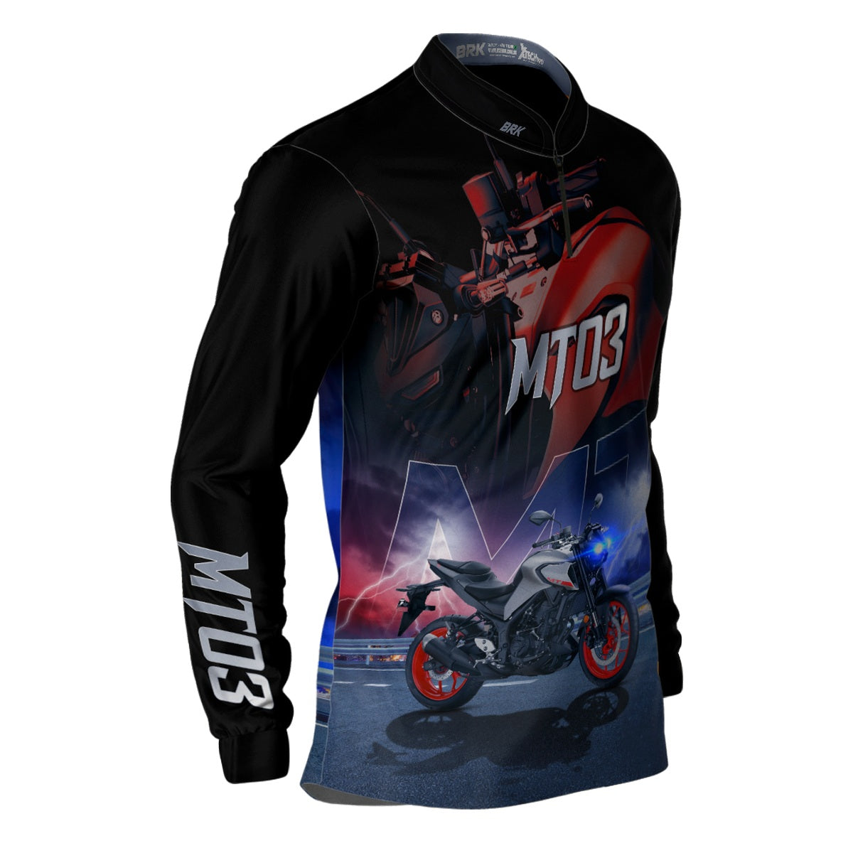 Camisa de Motociclismo Brk MT03 com Proteção UV50+